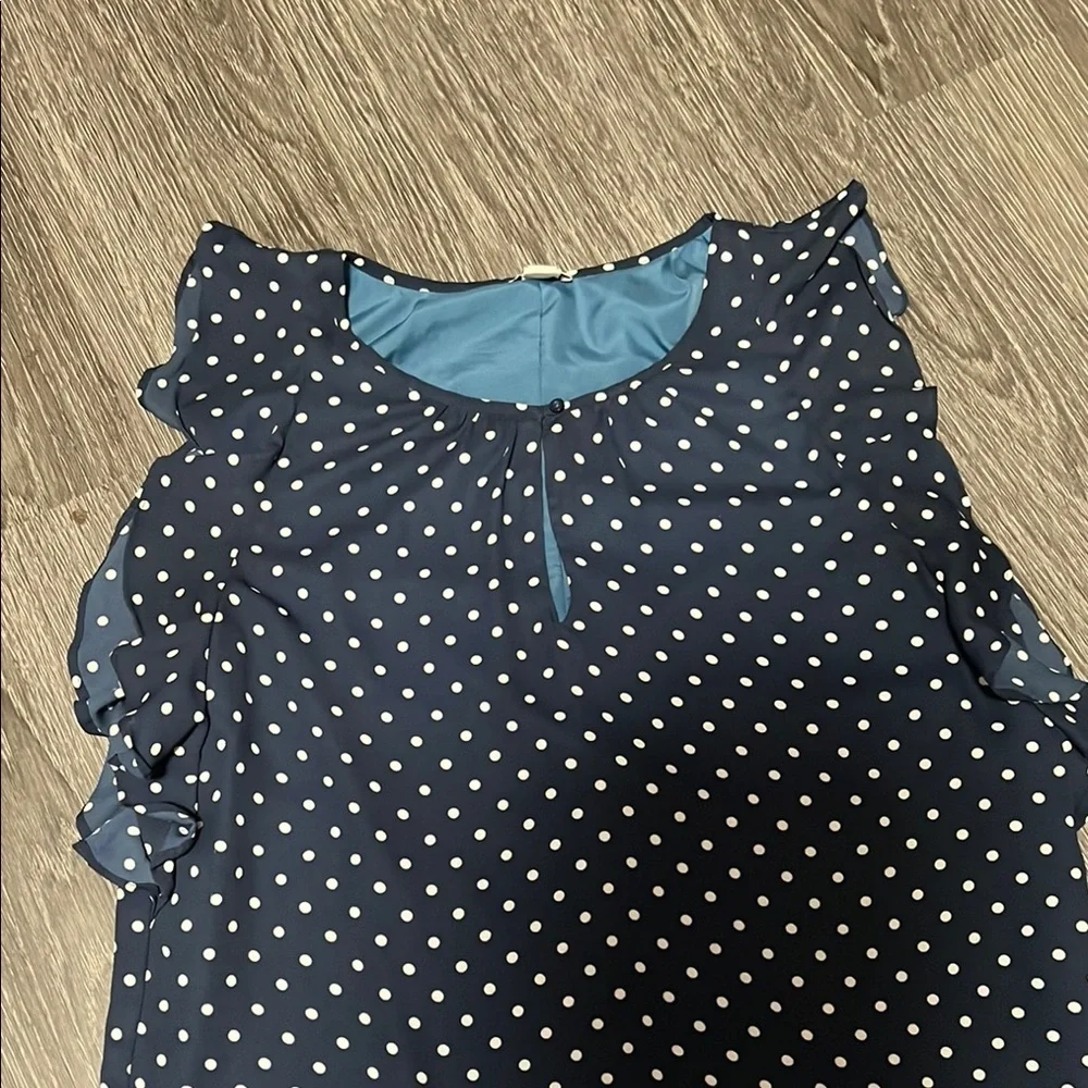J. Crew Blue and White Tiered Ruffle Midi Dress